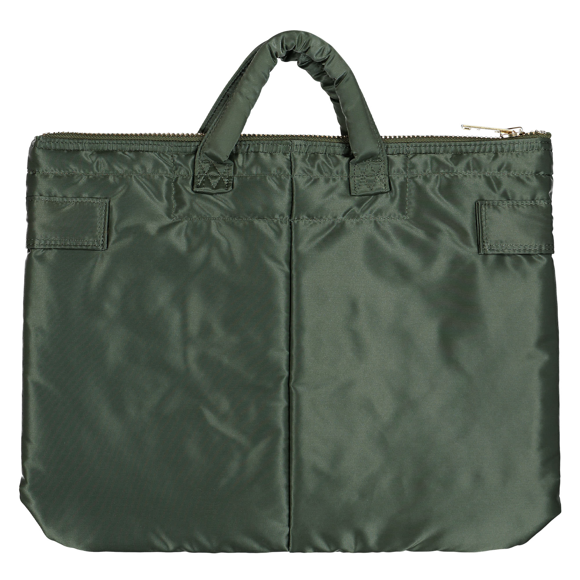 Porter-Yoshida & Co. Tanker Short Helmet Bag S Sage Green Briefcases & Messenger Bags Close-up | Overkill