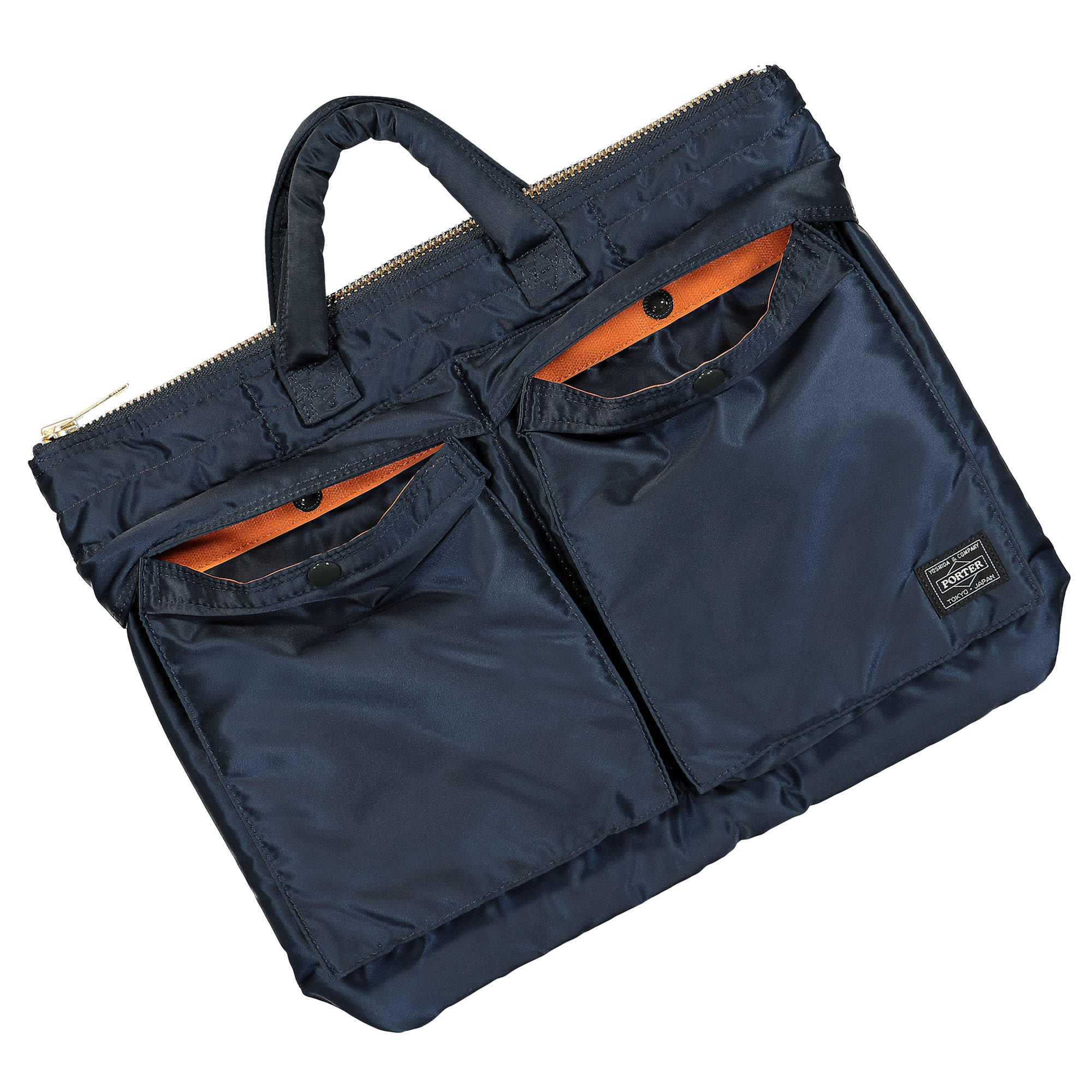 Porter-Yoshida & Co. Tanker Short Helmet Bag S Iron Blue Briefcases & Messenger Bags  Material | Overkill