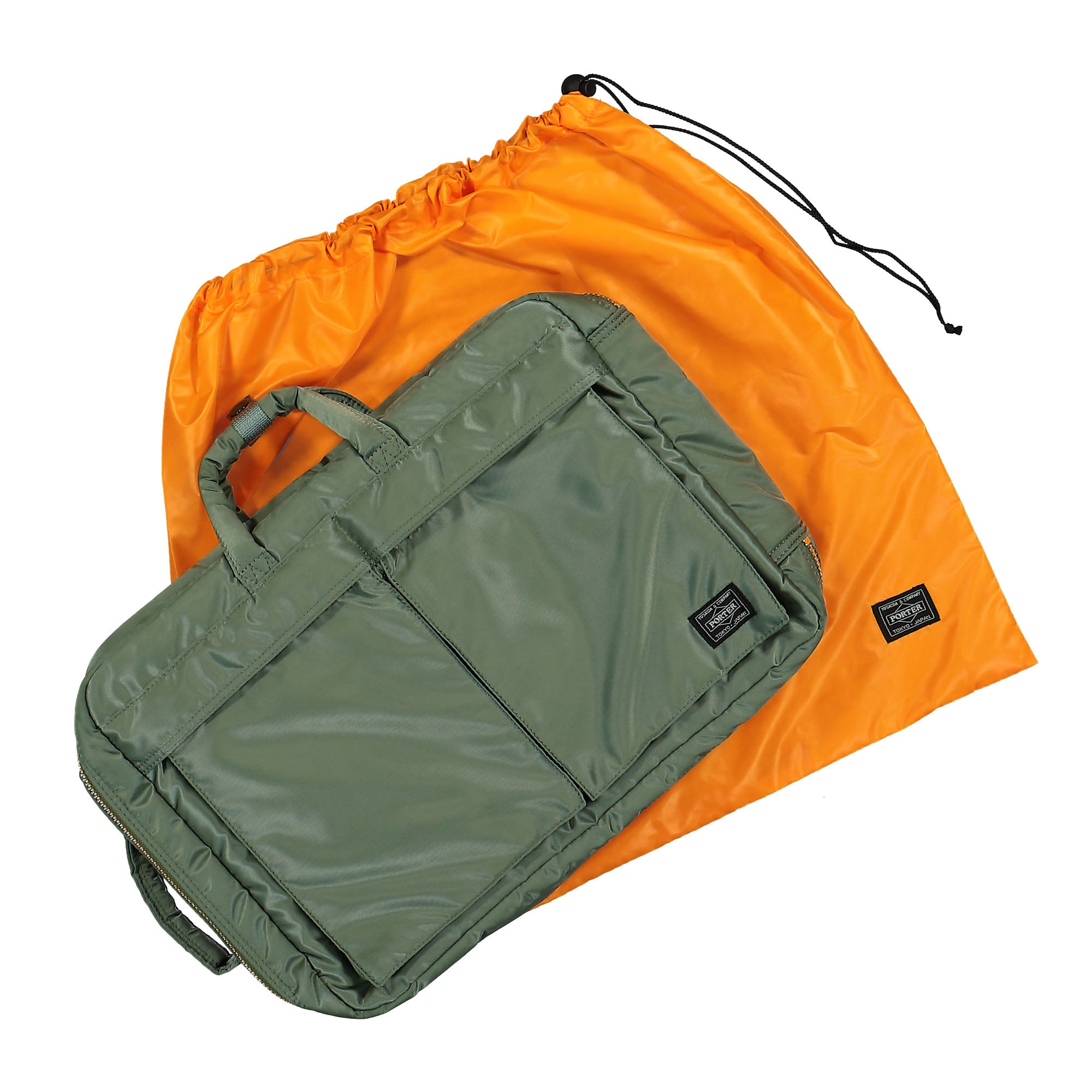 Porter-Yoshida & Co. Tanker 3Way Briefcase Sage Green Briefcases & Messenger Bags Detail view 6 | Overkill