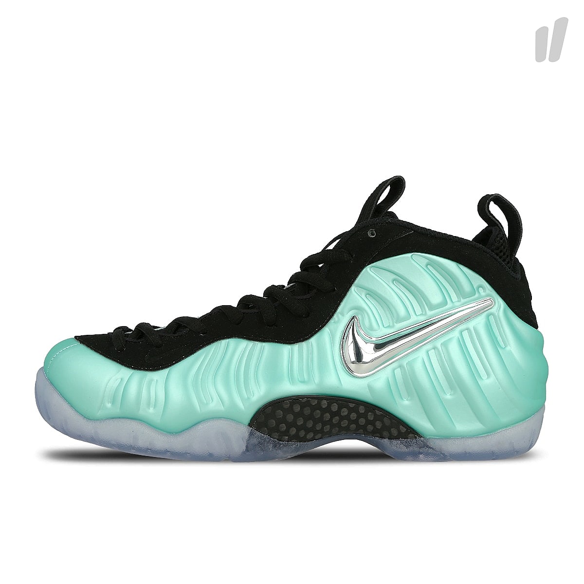 Nike air foamposite pro Island Green / Metallic Platinum - Island Green High Top Sneakers 624041 303 | Overkill