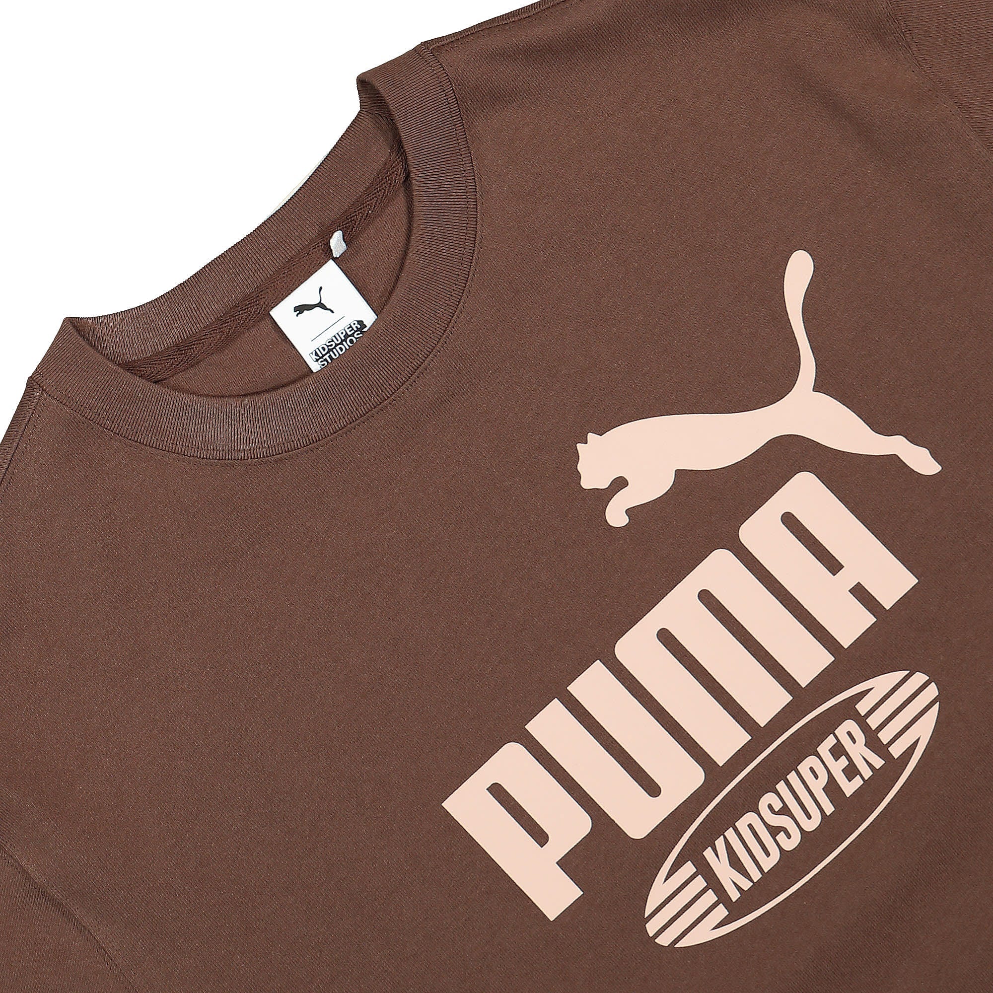 Puma Kidsuper Studios x Puma Graphic Tee Chestnut Brown T-Shirts Close-up | Overkill