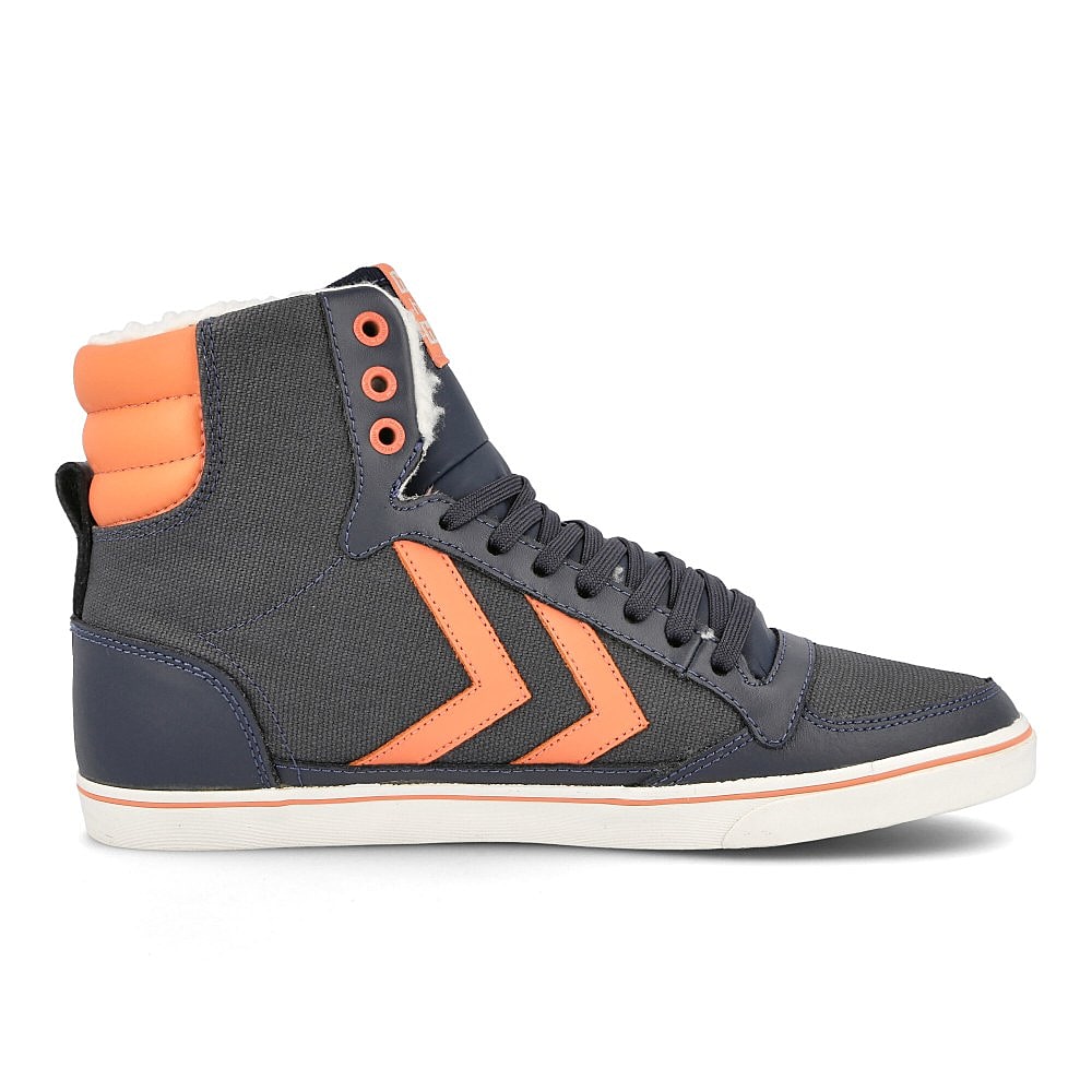 Hummel slim stadil winter waxed canvas Ombre Blue Sneakers  Silhouette | Overkill