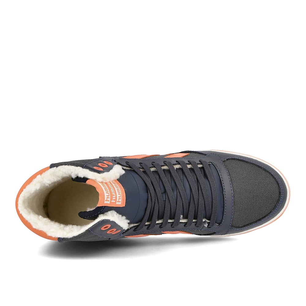 Hummel slim stadil winter waxed canvas Ombre Blue Sneakers  Detailfoto | Overkill