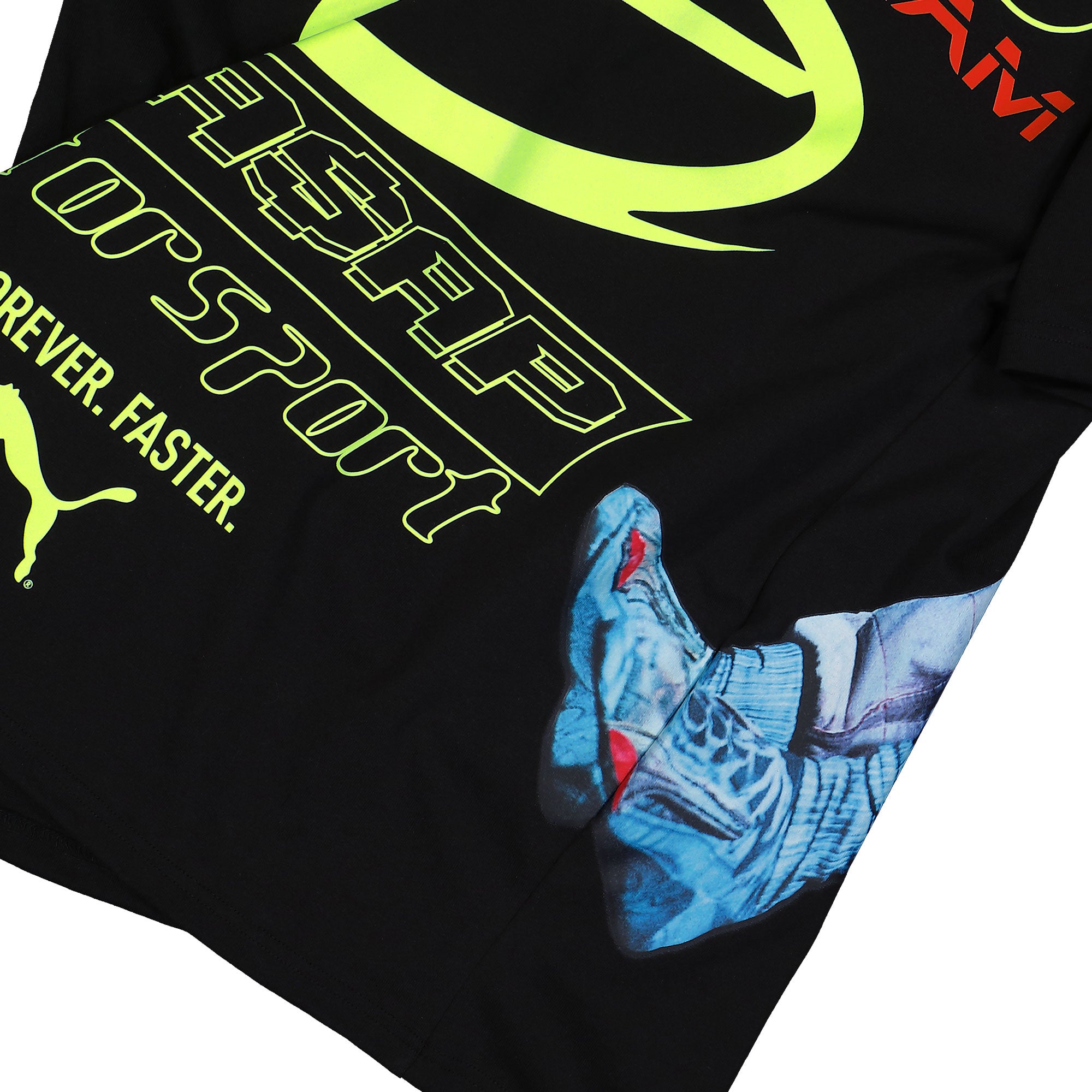A$AP Rocky x Puma Flacko Drive Tee Puma Black T-Shirts 633389 01 Detail View 2 | Overkill