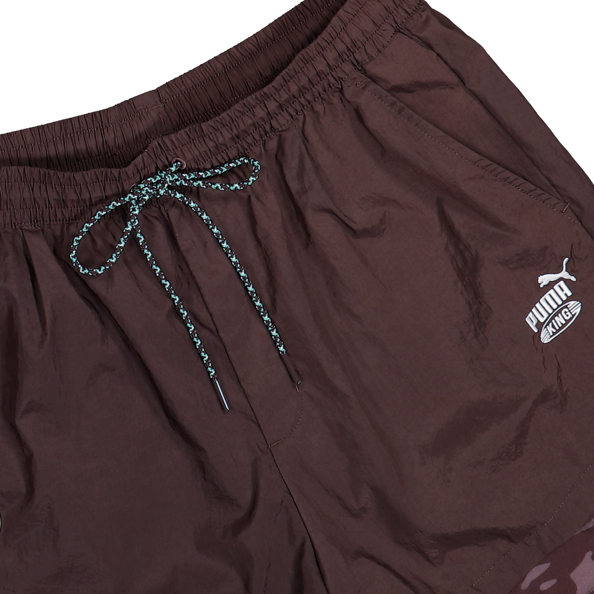 Salehe Bembury x FRMF x Puma King Shorts Chocolate Brown Shorts 635134 13 Detail View 1 | Overkill
