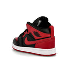 Jordan Air Jordan 1 Mid PS Black / Gym Red - White  Close-up | Overkill