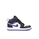 Jordan Air Jordan 1 Mid PS Black / Dark Iris - White   Material | Overkill