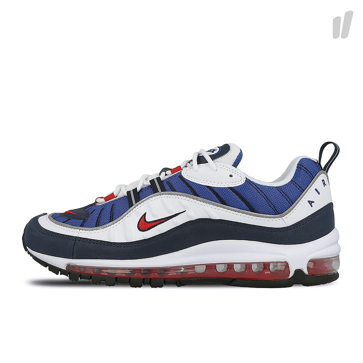 Nike air max 98 White / University Red - Obsidian Sneakers 640744 100 | Overkill