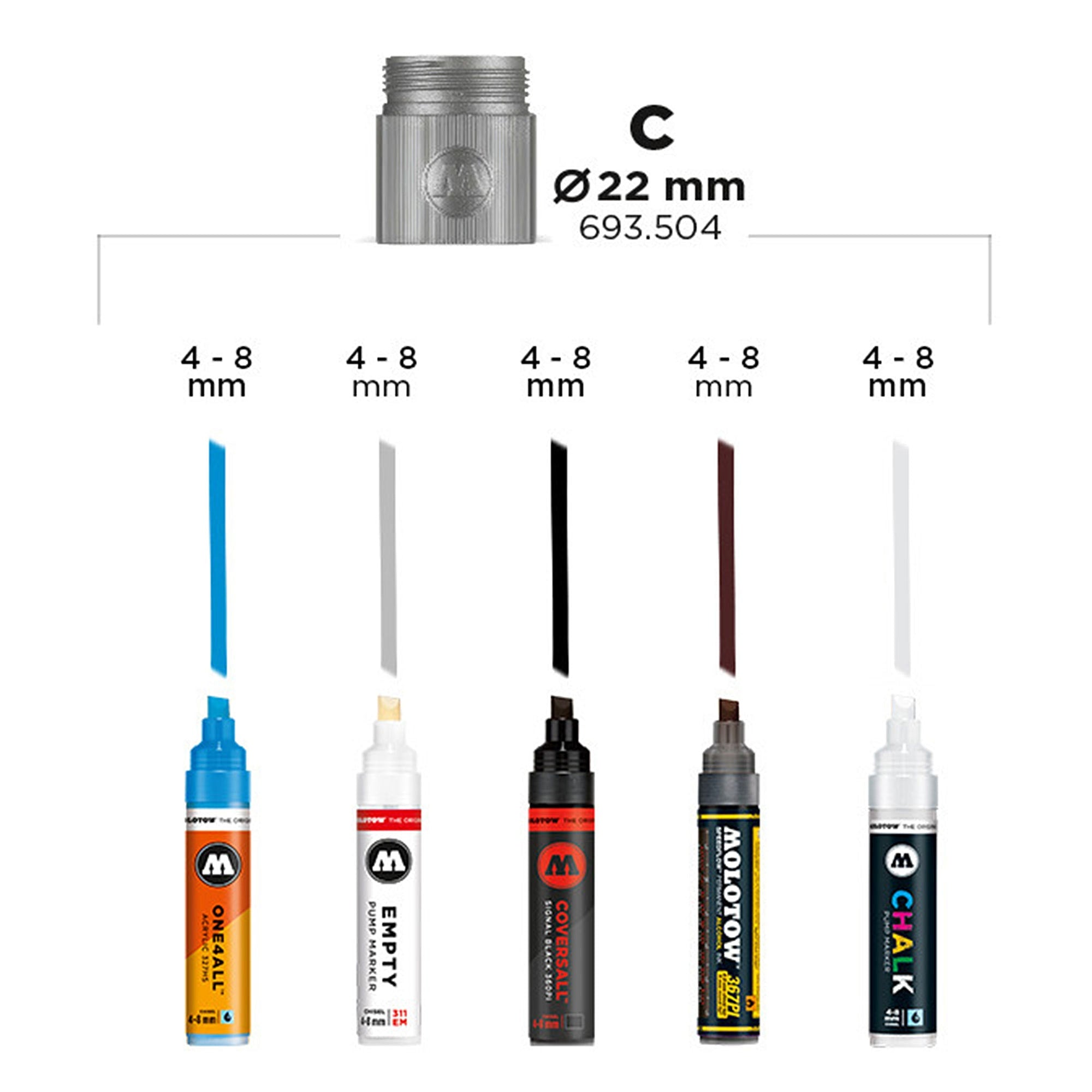 Molotow marker refill extension c 0 Marker  Material | Overkill