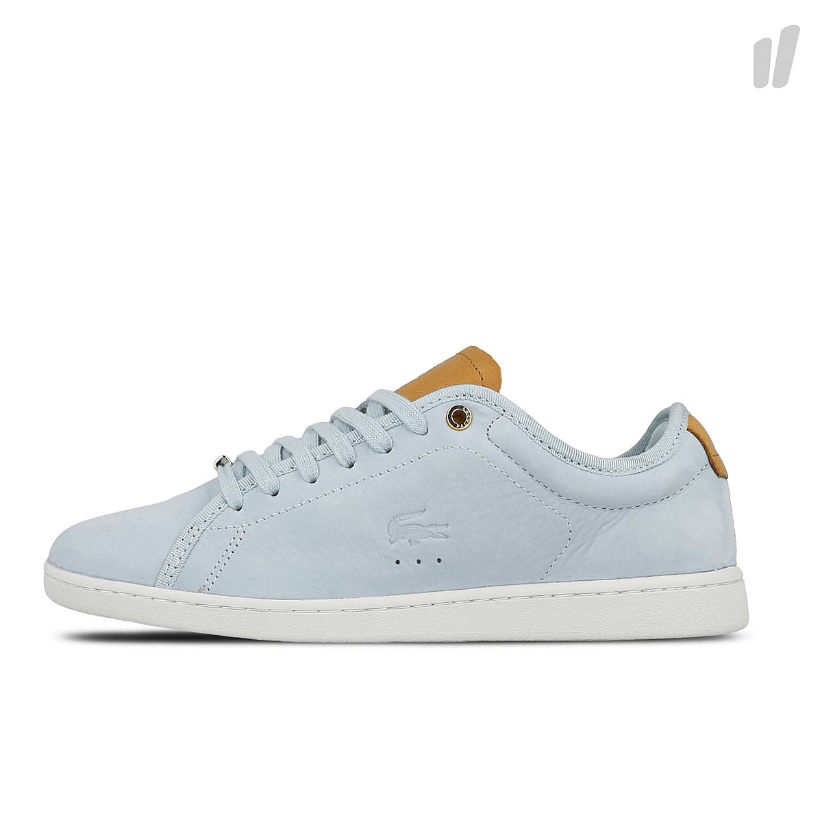 Lacoste wmns carnaby evo 317 8 spw Blue-Off White Nubuck Sneakers 7-SPW00432M8 | Overkill