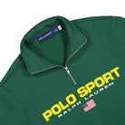 Polo Ralph Lauren Polo Sport Half-Zip Sweatshirt Kelly Green Sweatshirts Close-up | Overkill