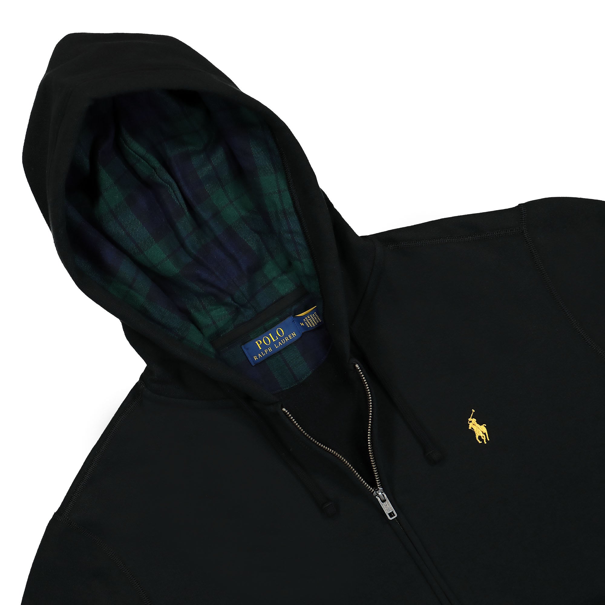 Polo Ralph Lauren Classics Long Sleeve Full-Zip Sweatshirt Hoodie Polo Black Hoodies Close-up | Overkill
