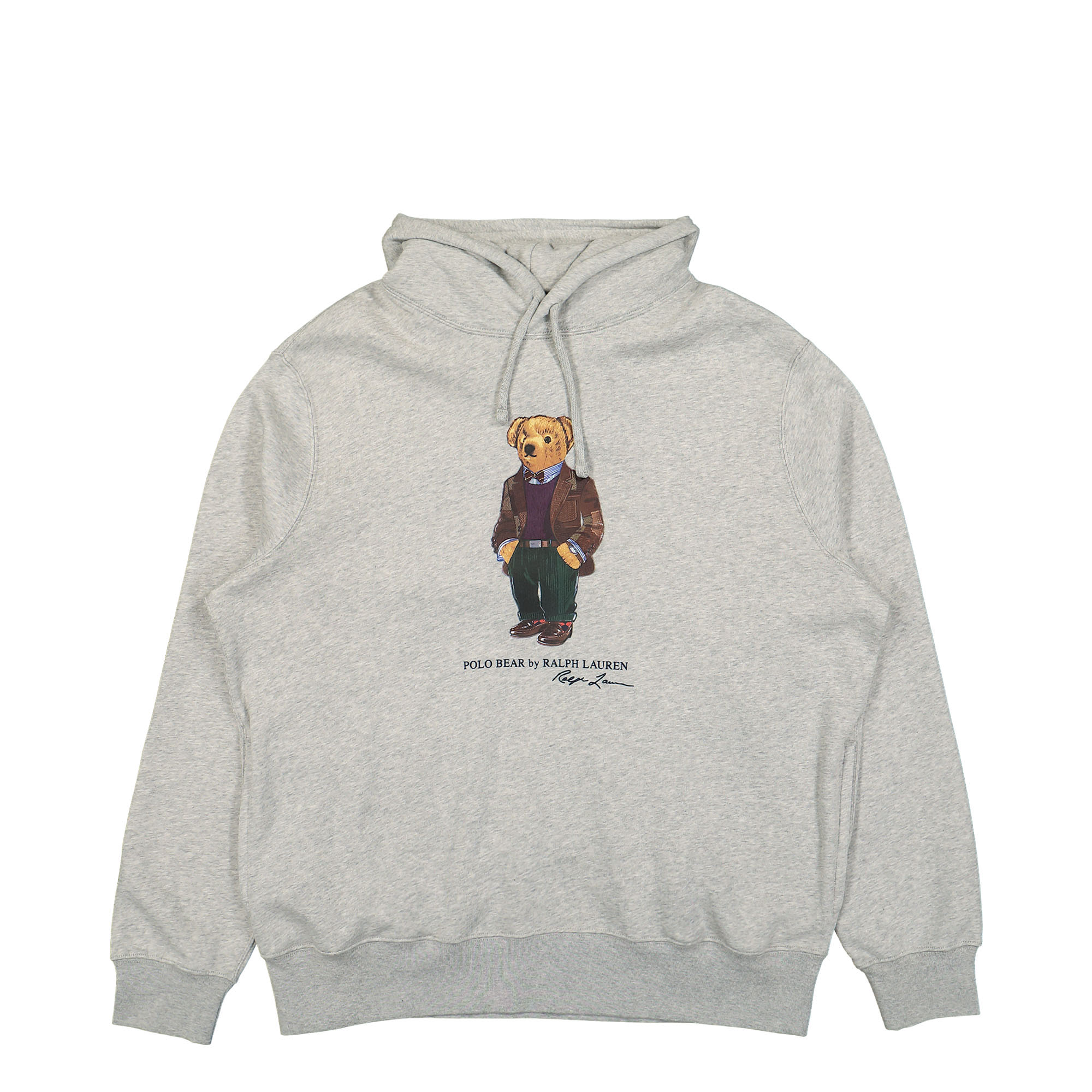 Polo Ralph Lauren Long Sleeve Polo Bear Sweatshirt Hoodie Heather Grey Hoodies 710853309027 | Overkill