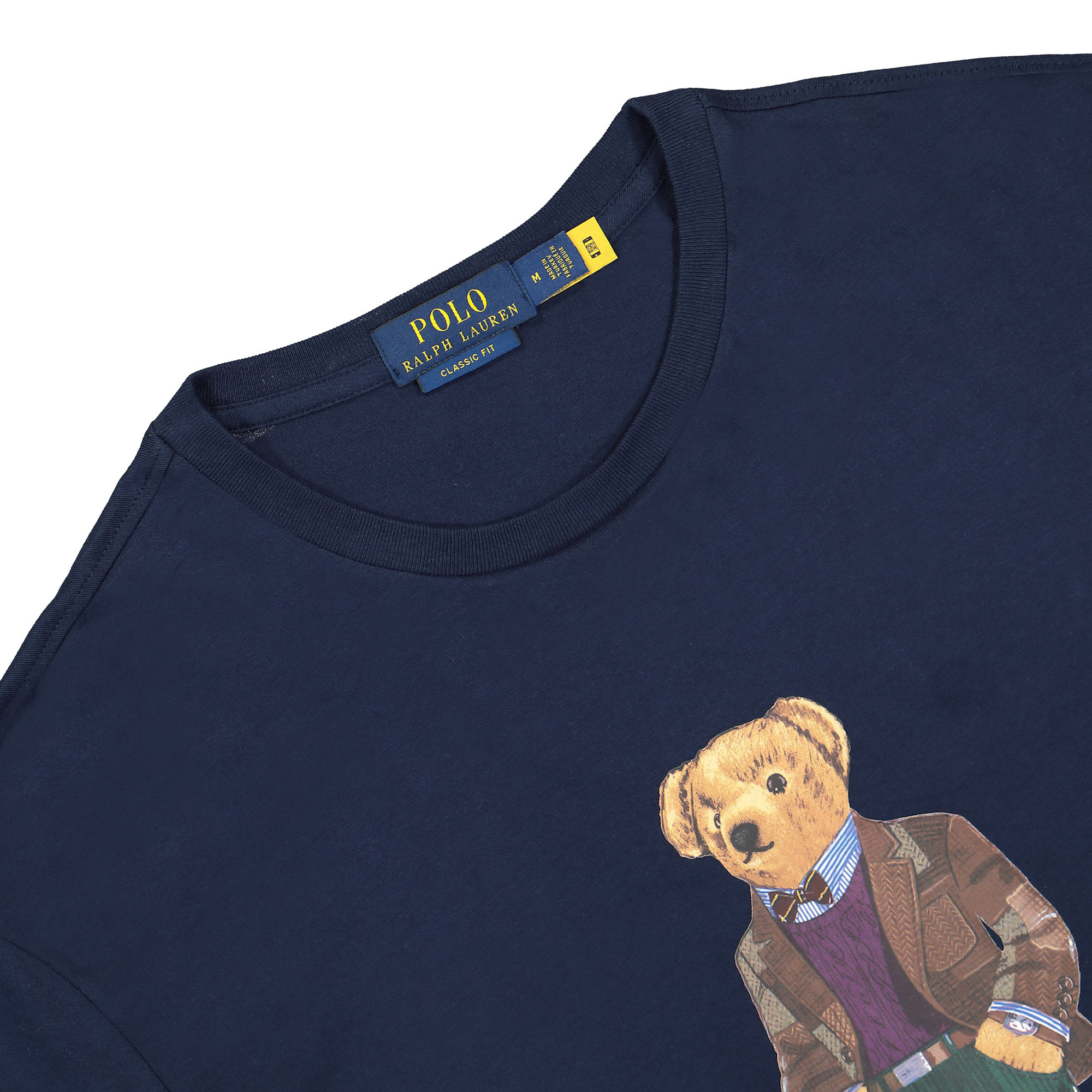 Polo Ralph Lauren Short Sleeve Polo Bear T-Shirt Cruise Navy T-Shirts Close-up | Overkill