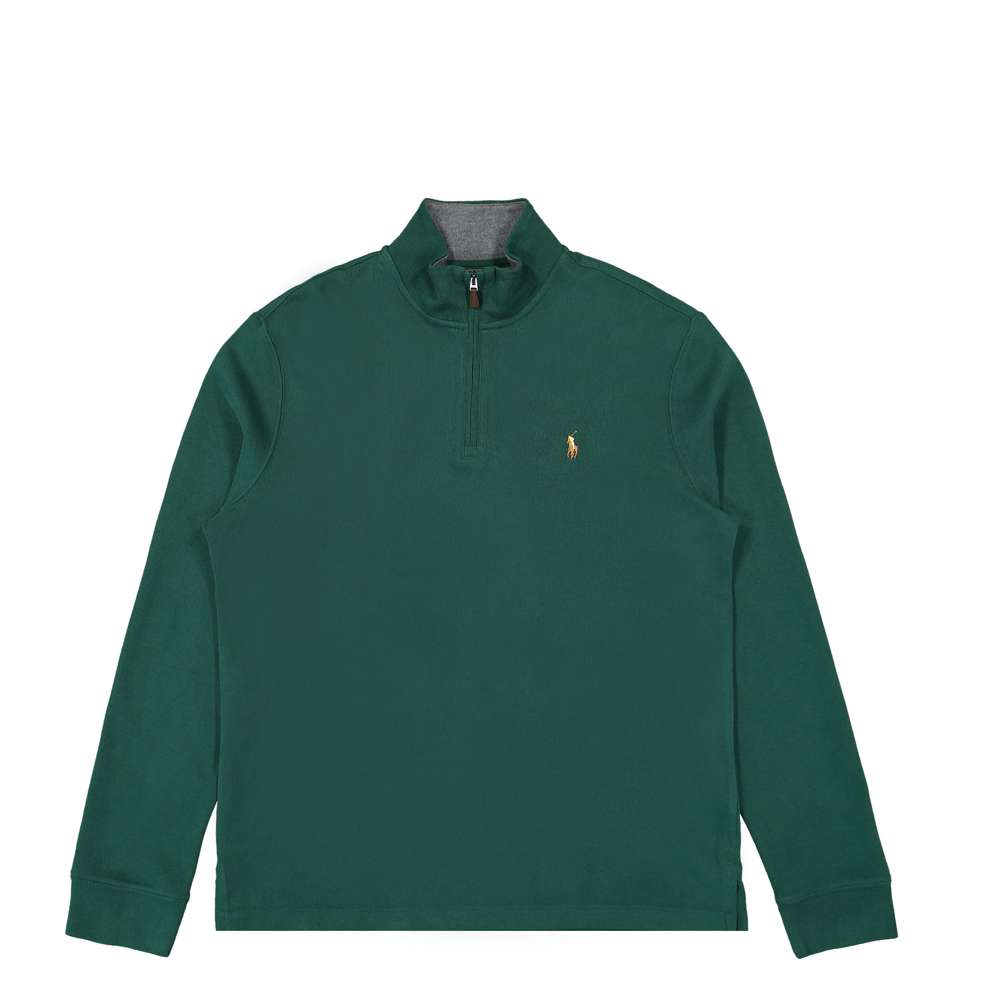 Polo Ralph Lauren Long Sleeve Half-Zip Moss Agate / Barcly HTR Longsleeves 710877001009 | Overkill