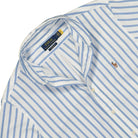 Polo Ralph Lauren Custom Fit Striped Oxford Shirt Blue / White Shirts Close-up | Overkill