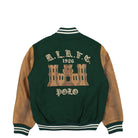 Polo Ralph Lauren Varsity Lined Bomber Jacket Moss Agate Bomber & Varsity Jackets Close-up | Overkill