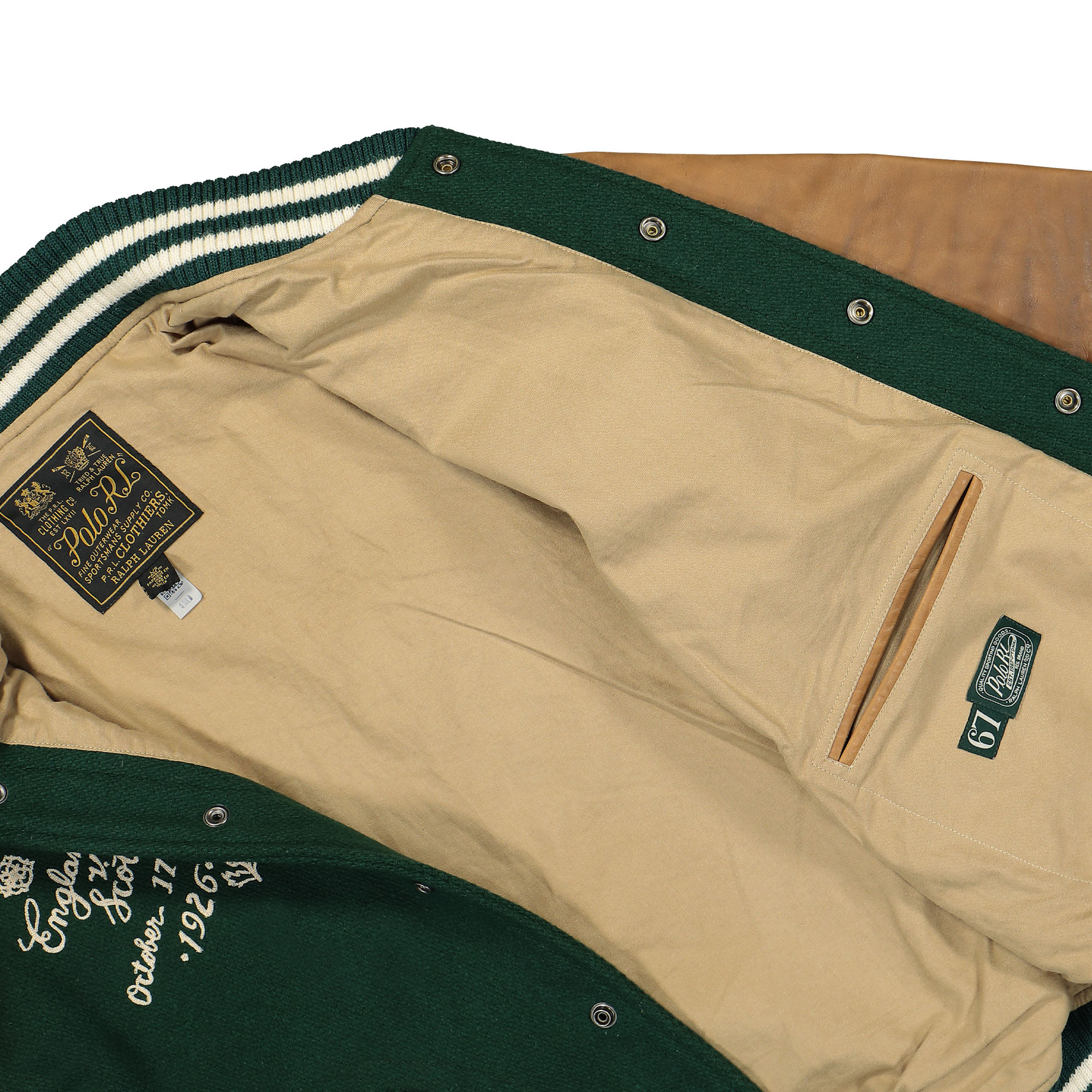 Polo Ralph Lauren Varsity Lined Bomber Jacket 710916063001 | OVERKILL