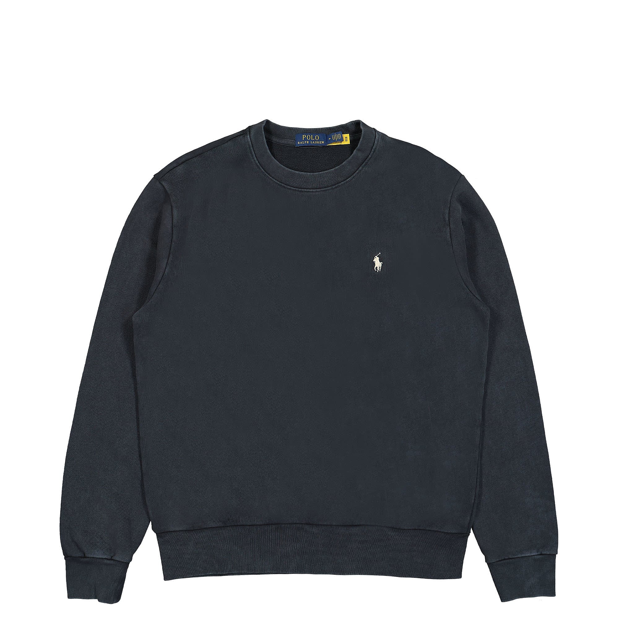Polo Ralph Lauren Classics Long Sleeve Sweatshirt Faded Black Canvas Sweatshirts 710916689006 | Overkill