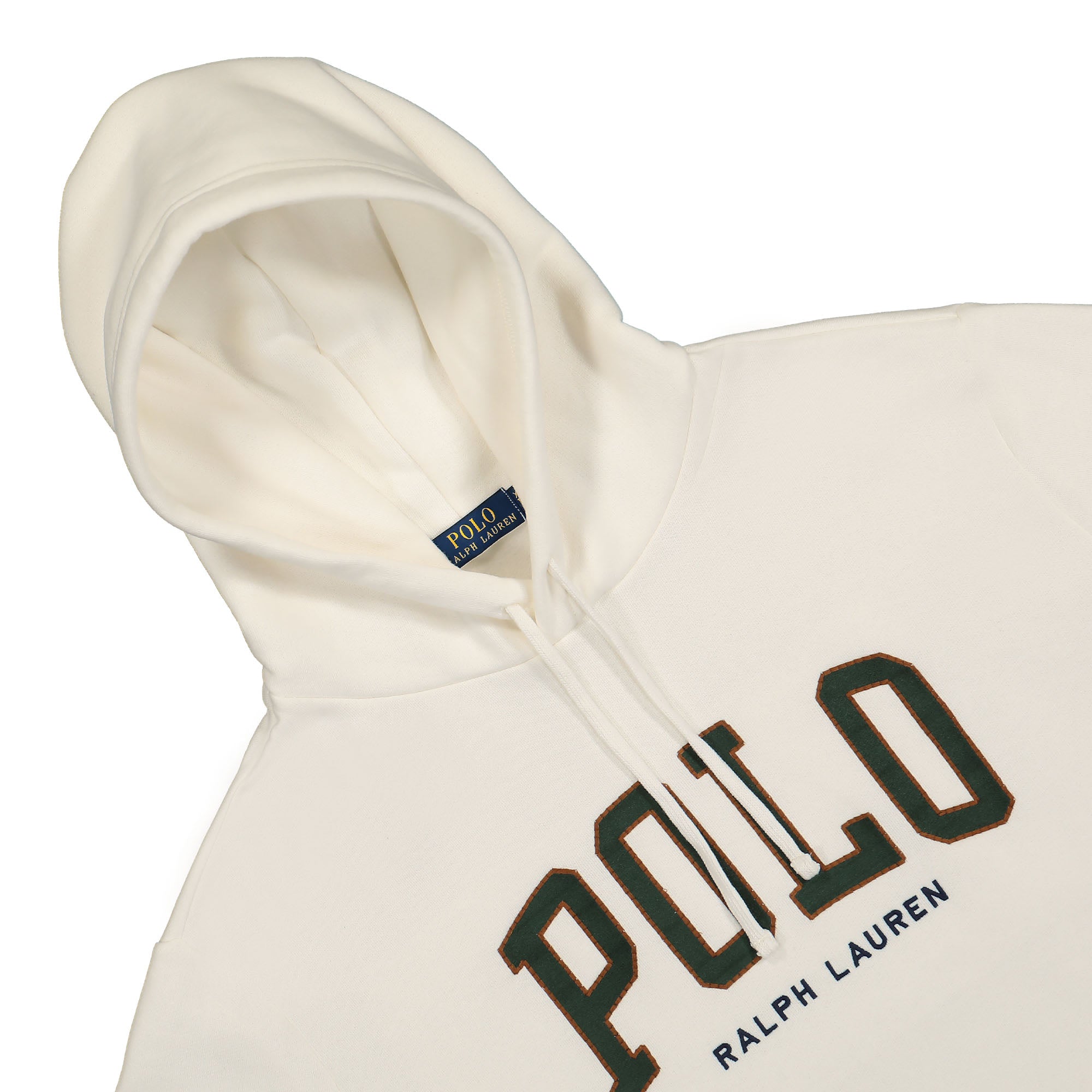 Polo Ralph Lauren Classics Long Sleeve Sweatshirt Hoodie White Hoodies Close-up | Overkill