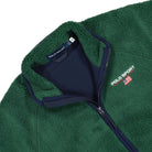 Polo Ralph Lauren Polo Sport Hi-Pile Full-Zip Jacket Kelly Green Fleece Jackets Close-up | Overkill