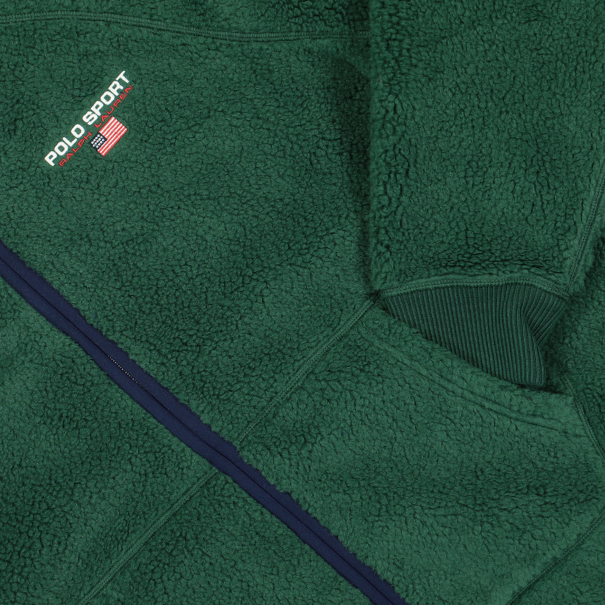 Polo Ralph Lauren Polo Sport Hi-Pile Full-Zip Jacket Kelly Green Fleece Jackets Detailfoto | Overkill