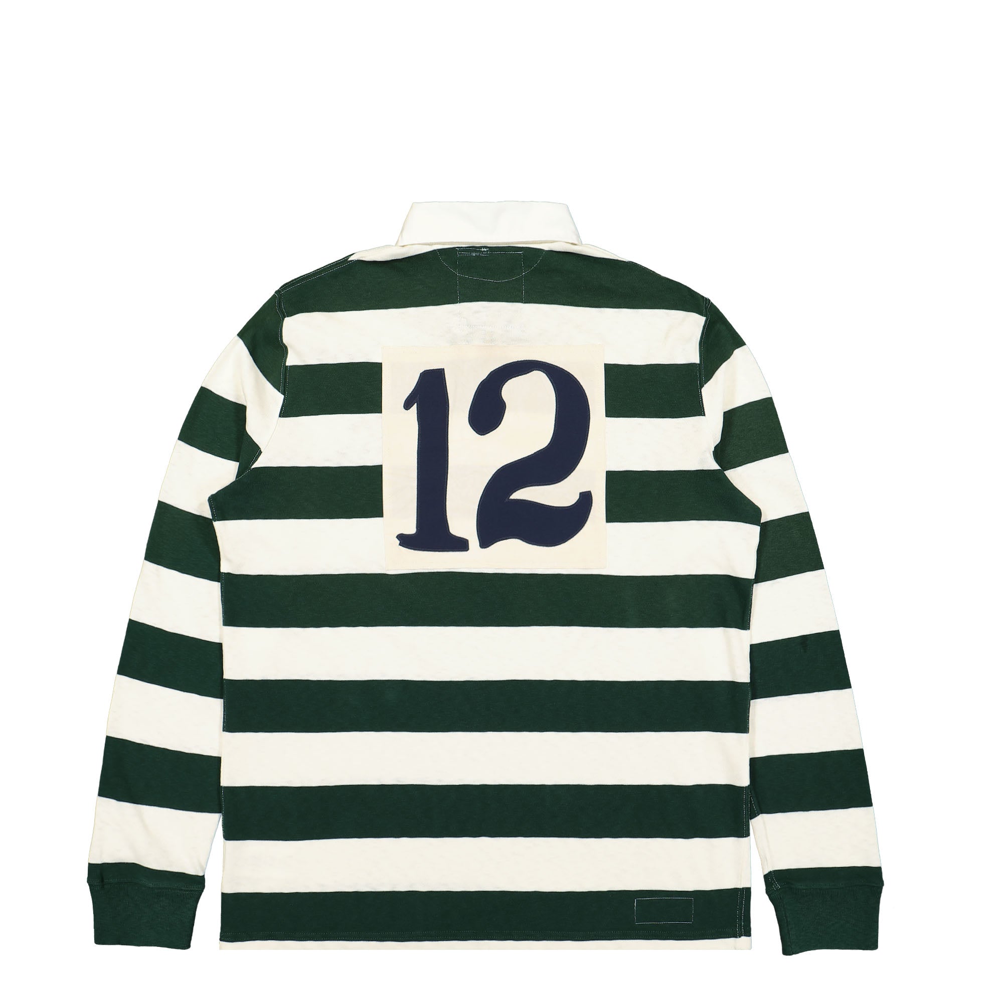 Polo Ralph Lauren Summer Antique Rugby Jersey Moss Agate / Multi Longsleeves Close-up | Overkill