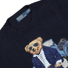 Polo Ralph Lauren Polo Bear Jumper Aviator Navy Sweatshirts Close-up | Overkill