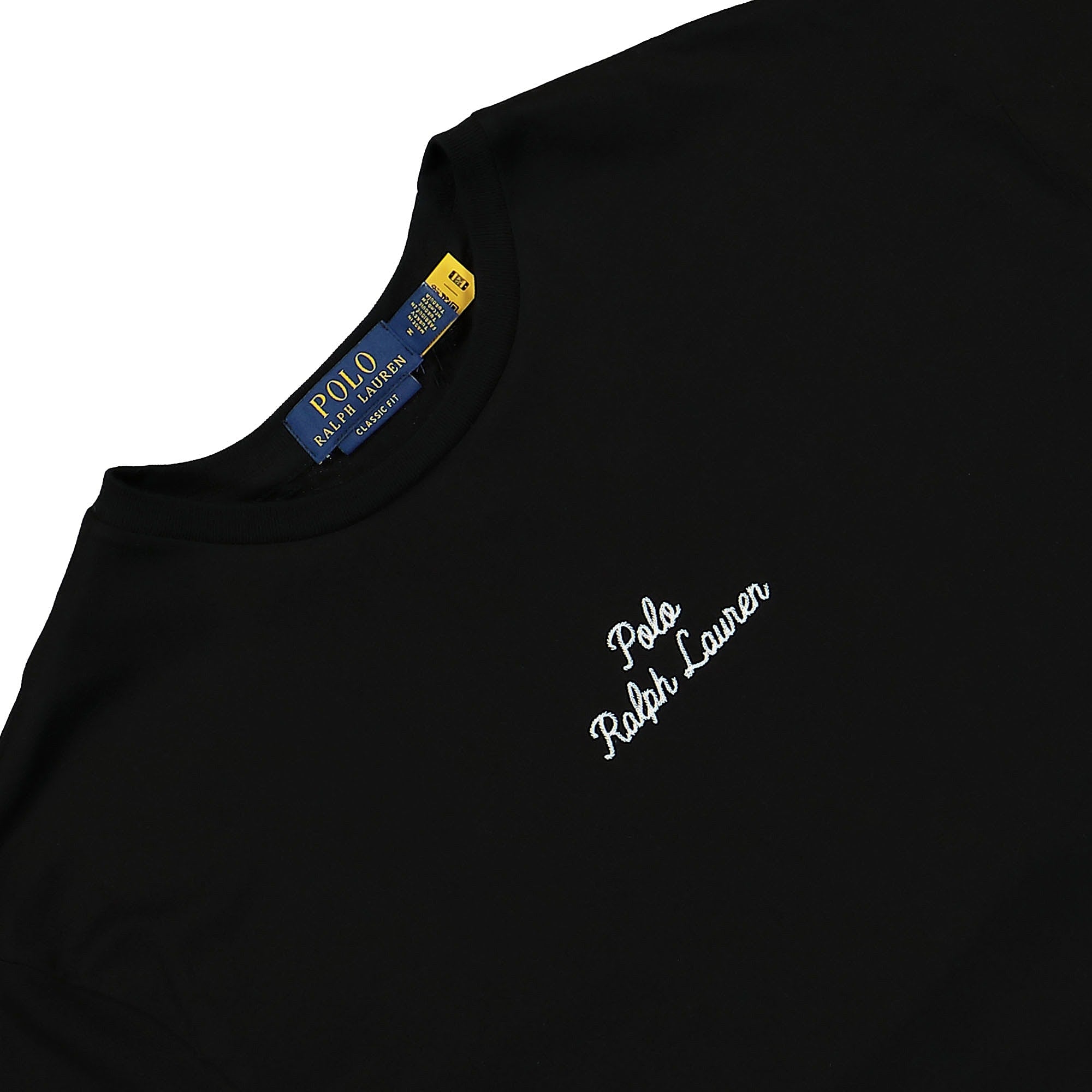 Polo Ralph Lauren Short Sleeve Logo T-Shirt Black T-Shirts Close-up | Overkill
