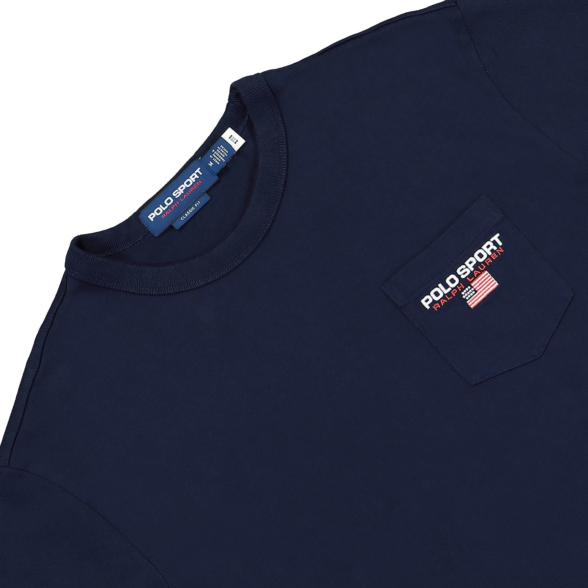 Polo Ralph Lauren Polo Sport Pocket T-Shirt Cruise Navy T-Shirts Close-up | Overkill