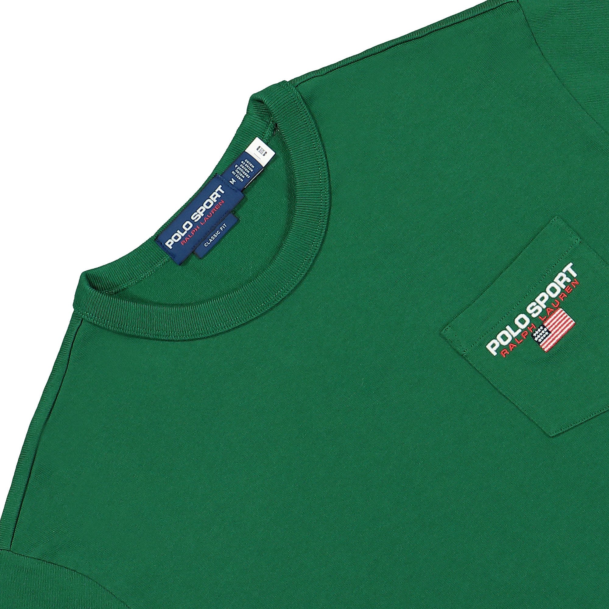 Polo Ralph Lauren Polo Sport Pocket T-Shirt Tennis Green T-Shirts Close-up | Overkill