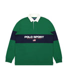 Polo Ralph Lauren Polo Sport Long Sleeve Rugby Jersey Tennis Green / Cruise Navy Longsleeves 710938458002 | Overkill