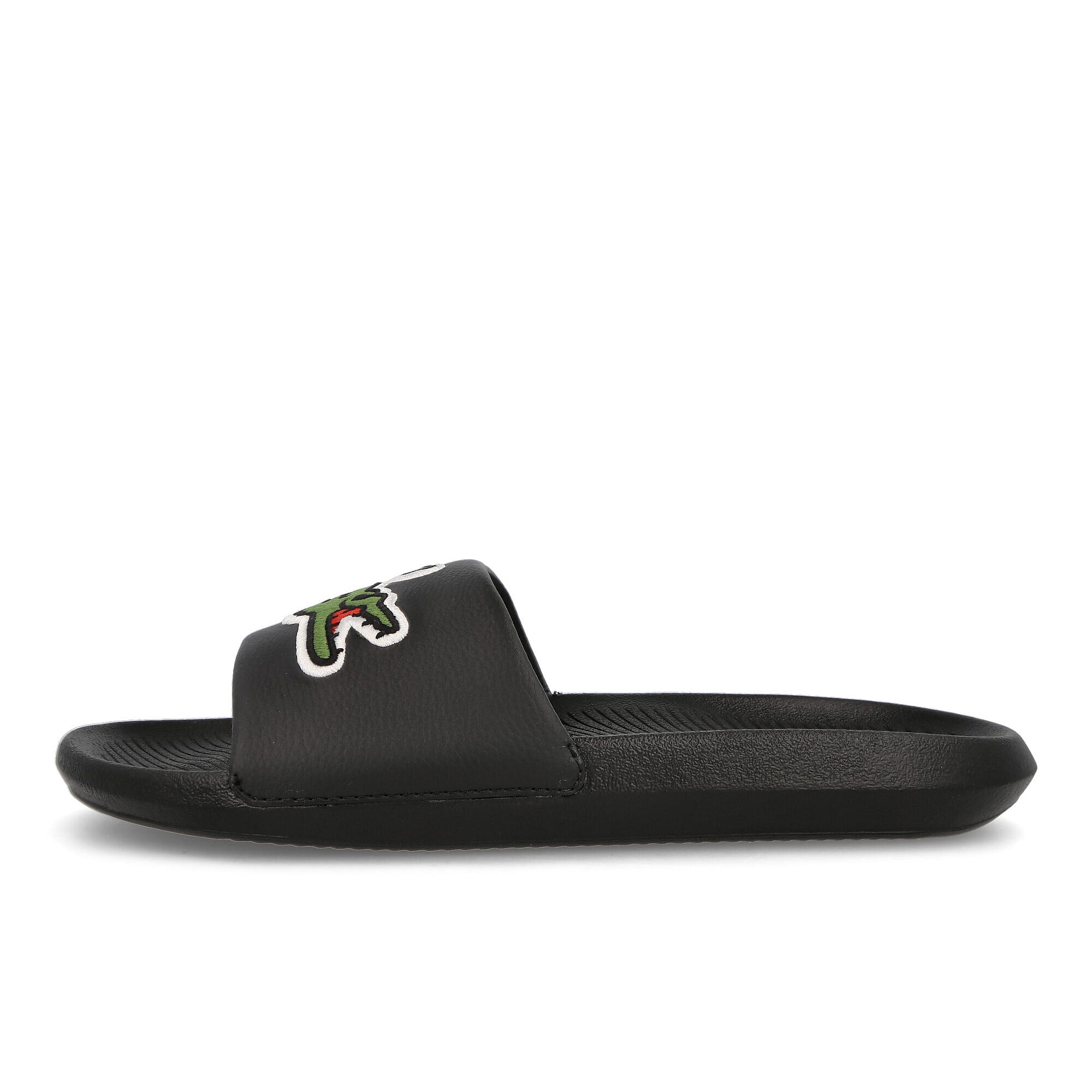 Lacoste croco slide Black-Green Slides, Sandals & Slippers 738CMA00731B4 | Overkill