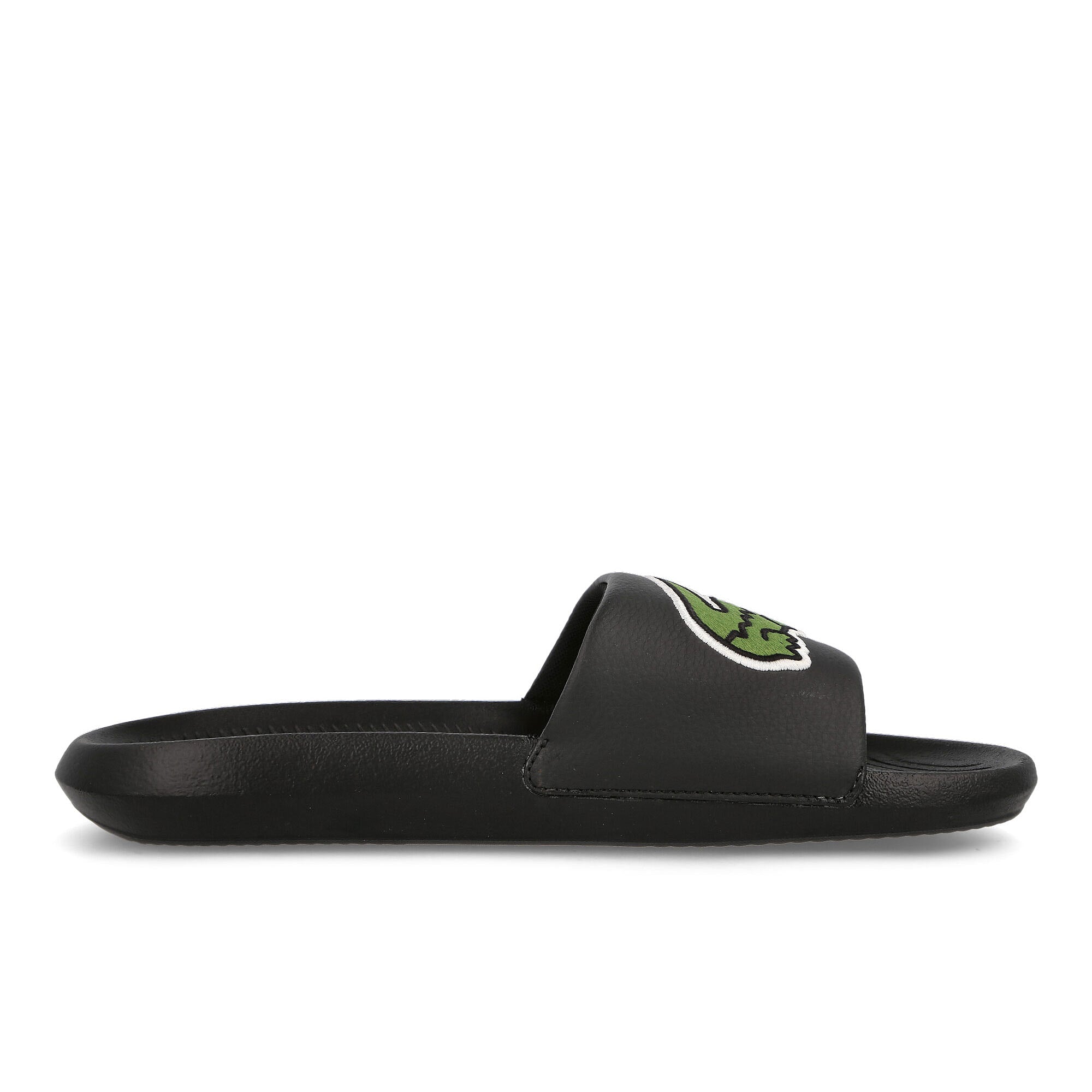 Lacoste croco slide Black-Green Slides, Sandals & Slippers  Silhouette | Overkill