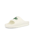Lacoste Serve Slide 2.0 Off White-Green Slides, Sandals & Slippers  Close Up | Overkill
