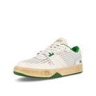 Lacoste L001 123 3 SMA White-Green Low Top Sneakers  Close Up | Overkill