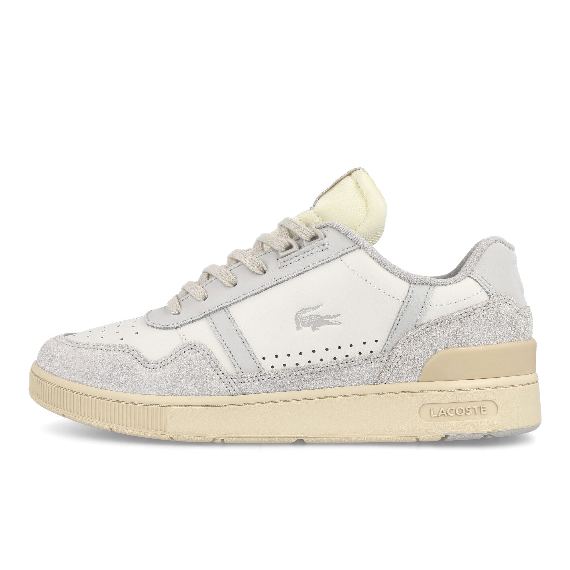 Lacoste T-Clip 123 2 SMA Off White-Grey Low Top Sneakers 745SMA00722B7 | Overkill