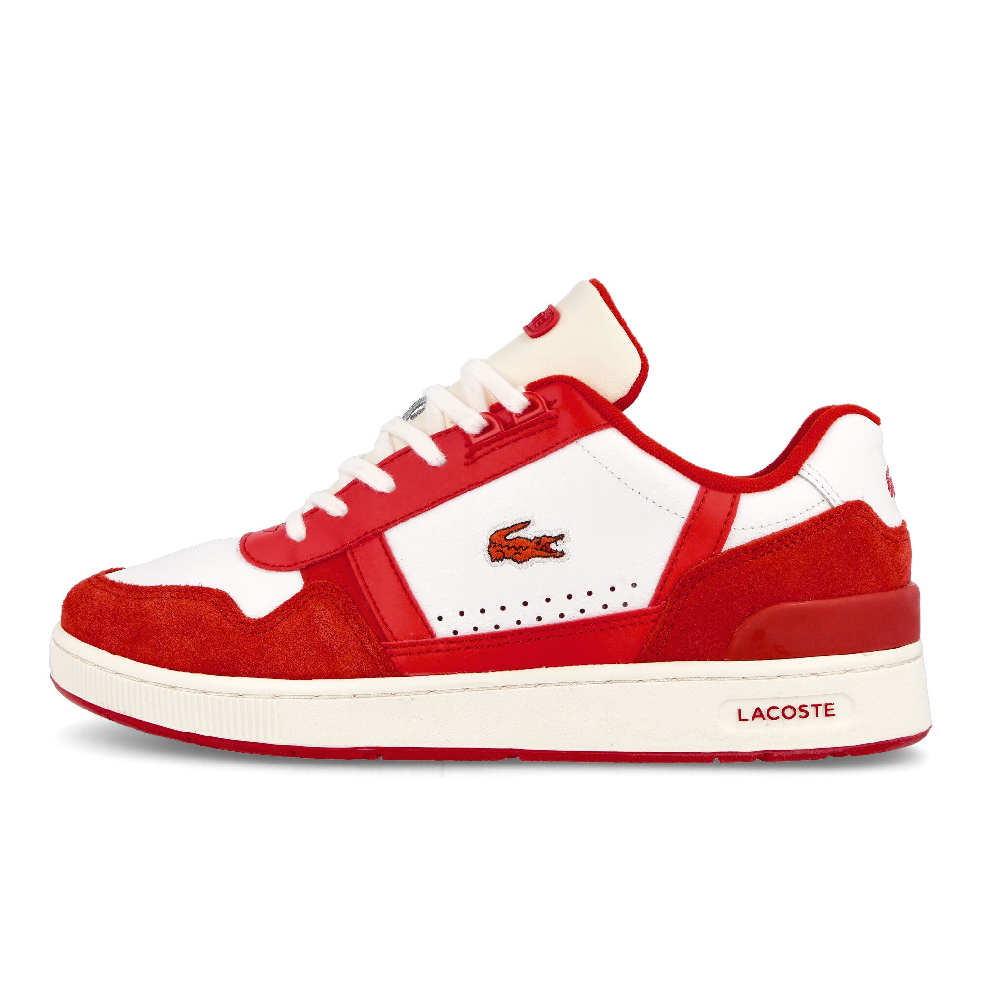 Lacoste T-Clip 123 5 SMA White-Red Low Top Sneakers 745SMA0075286 | Overkill
