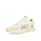 Lacoste L003 NEO 224 3 SMA White / Light Yellow Low Top Sneakers  Close Up | Overkill