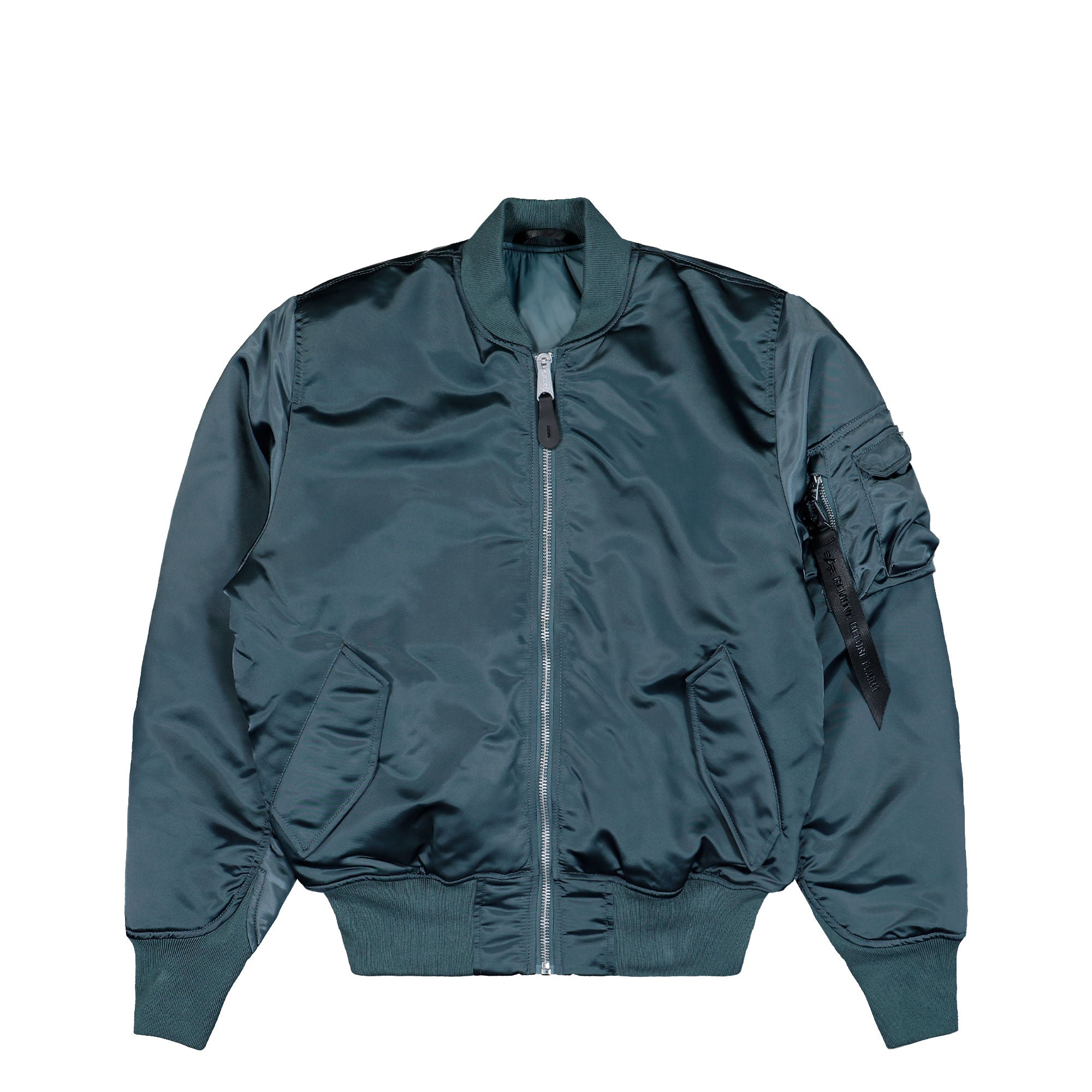 Alpha Industries MA-1 Base Flight Bomber Jacket Denim Blue Bomber & Varsity Jackets 756111-439 | Overkill
