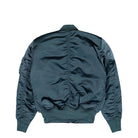 Alpha Industries MA-1 Base Flight Bomber Jacket Denim Blue Bomber & Varsity Jackets 756111-439 Close-up | Overkill
