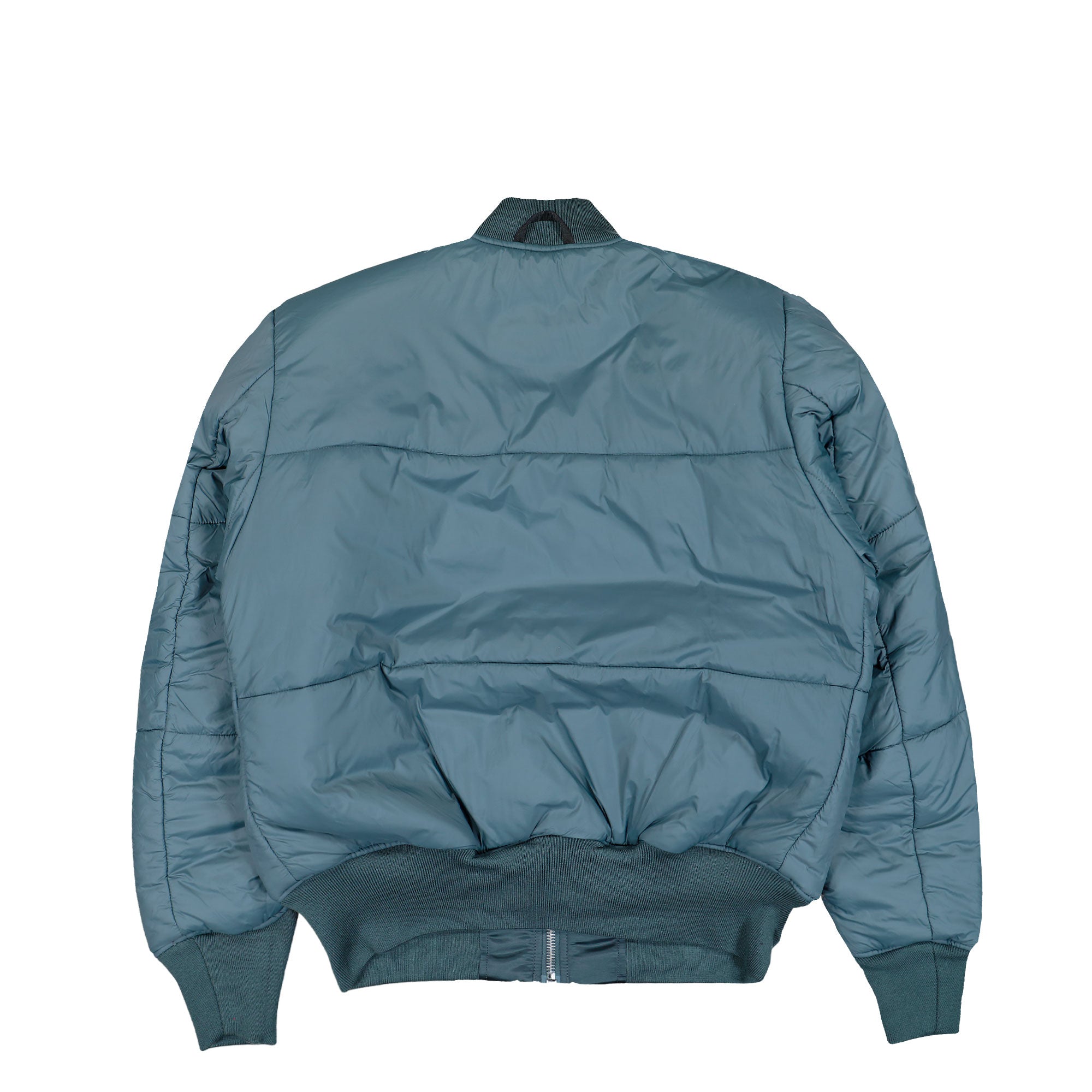 Alpha Industries MA-1 Base Flight Bomber Jacket Denim Blue Bomber & Varsity Jackets 756111-439 Detail View 5 | Overkill
