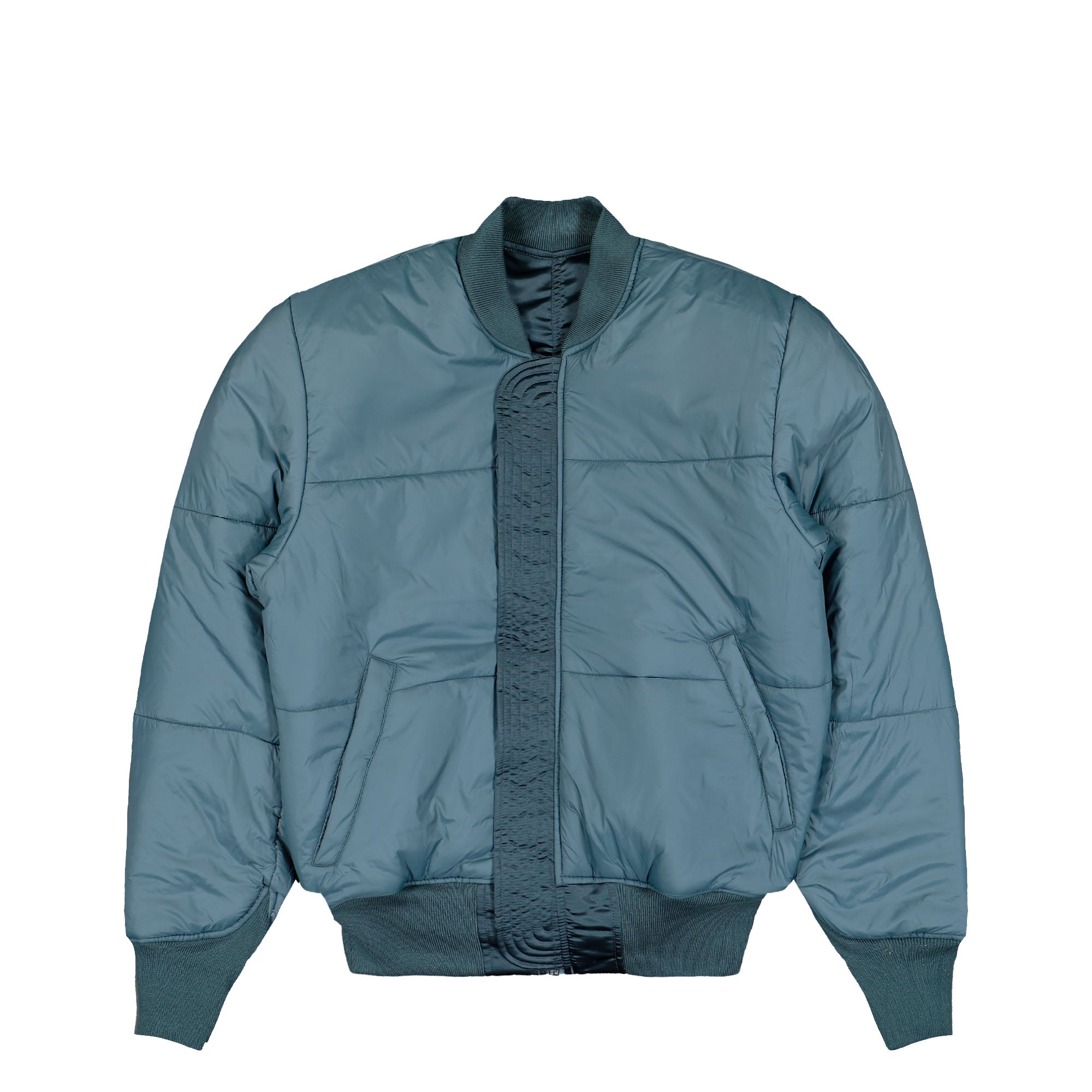 Alpha Industries MA-1 Base Flight Bomber Jacket Denim Blue Bomber & Varsity Jackets 756111-439 Detail View 6 | Overkill
