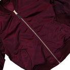 Alpha Industries MA-1 Base Flight Jacket Dark Cherry Bomber Jacket 756111-608 Detail View 3 | Overkill
