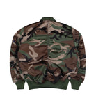 Alpha Industries MA-1 Base Flight Jacket Wdl Camo 65 Bomber Jacket 756111C-408 Close-up | Overkill
