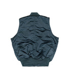 Alpha Industries MA-1 Base Vest Denim Blue Vests 758102-439 Close-up | Overkill
