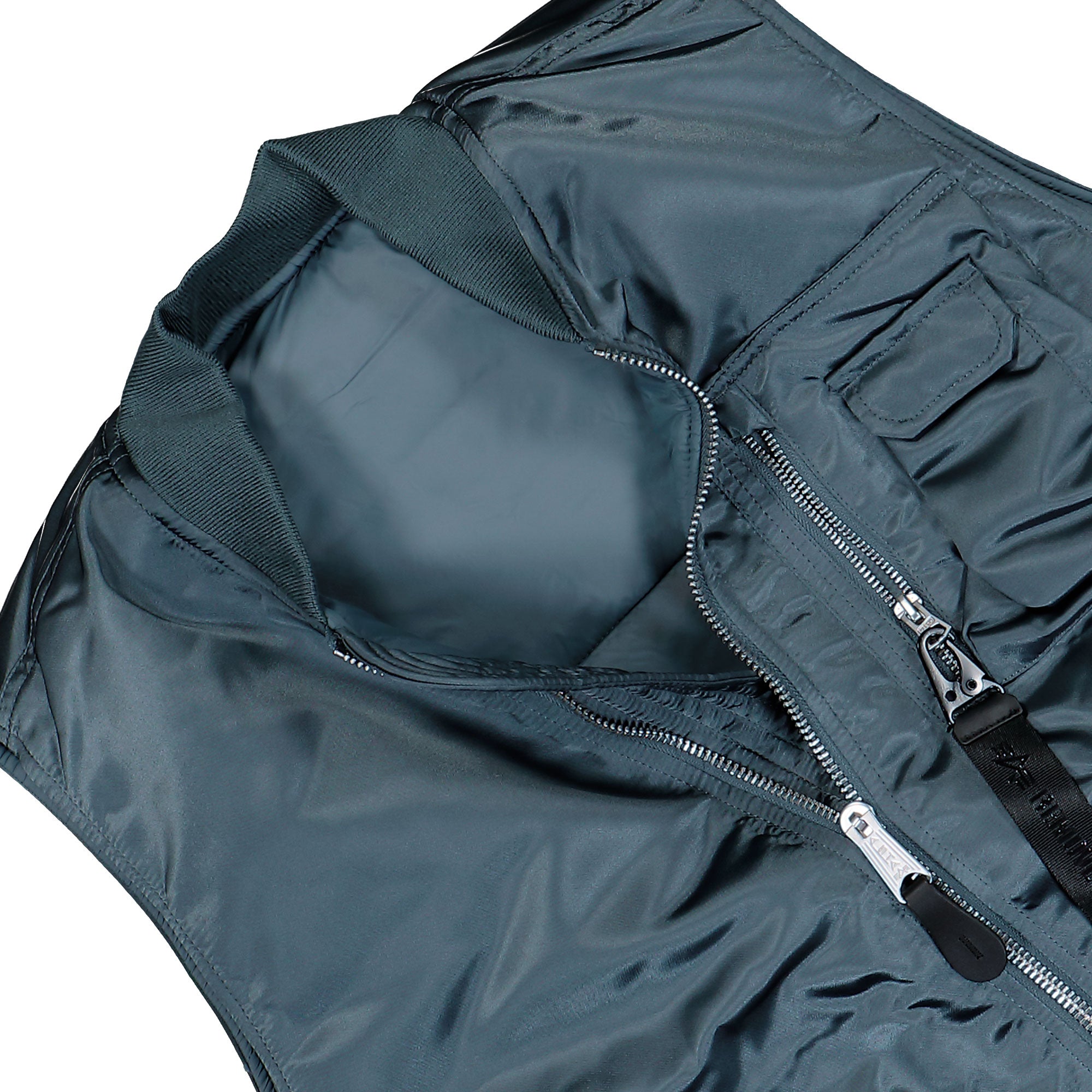 Alpha Industries MA-1 Base Vest Denim Blue Vests 758102-439 Detail View 1 | Overkill
