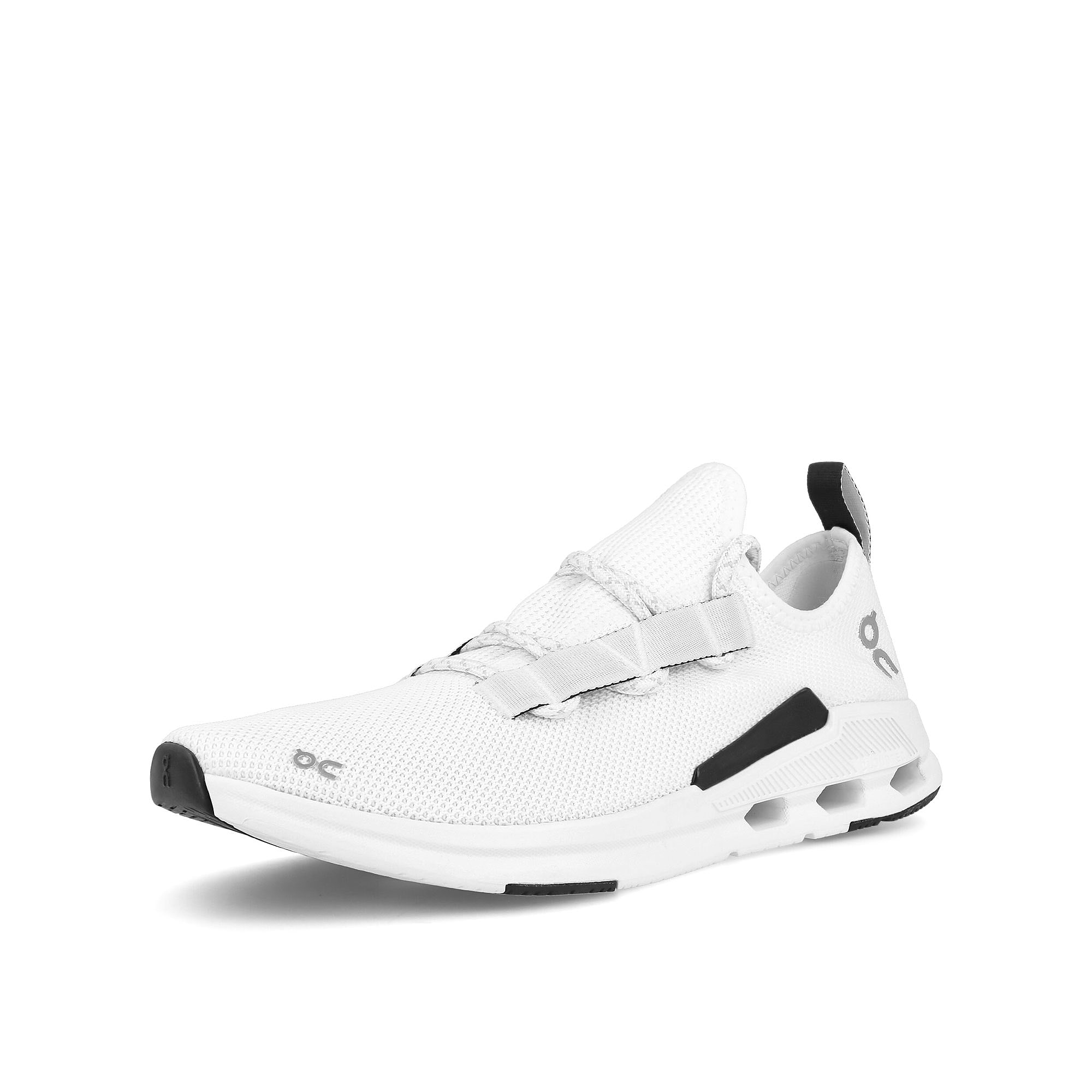 On Cloudeasy Undyed - White-Black Low Top Sneakers  Close Up | Overkill