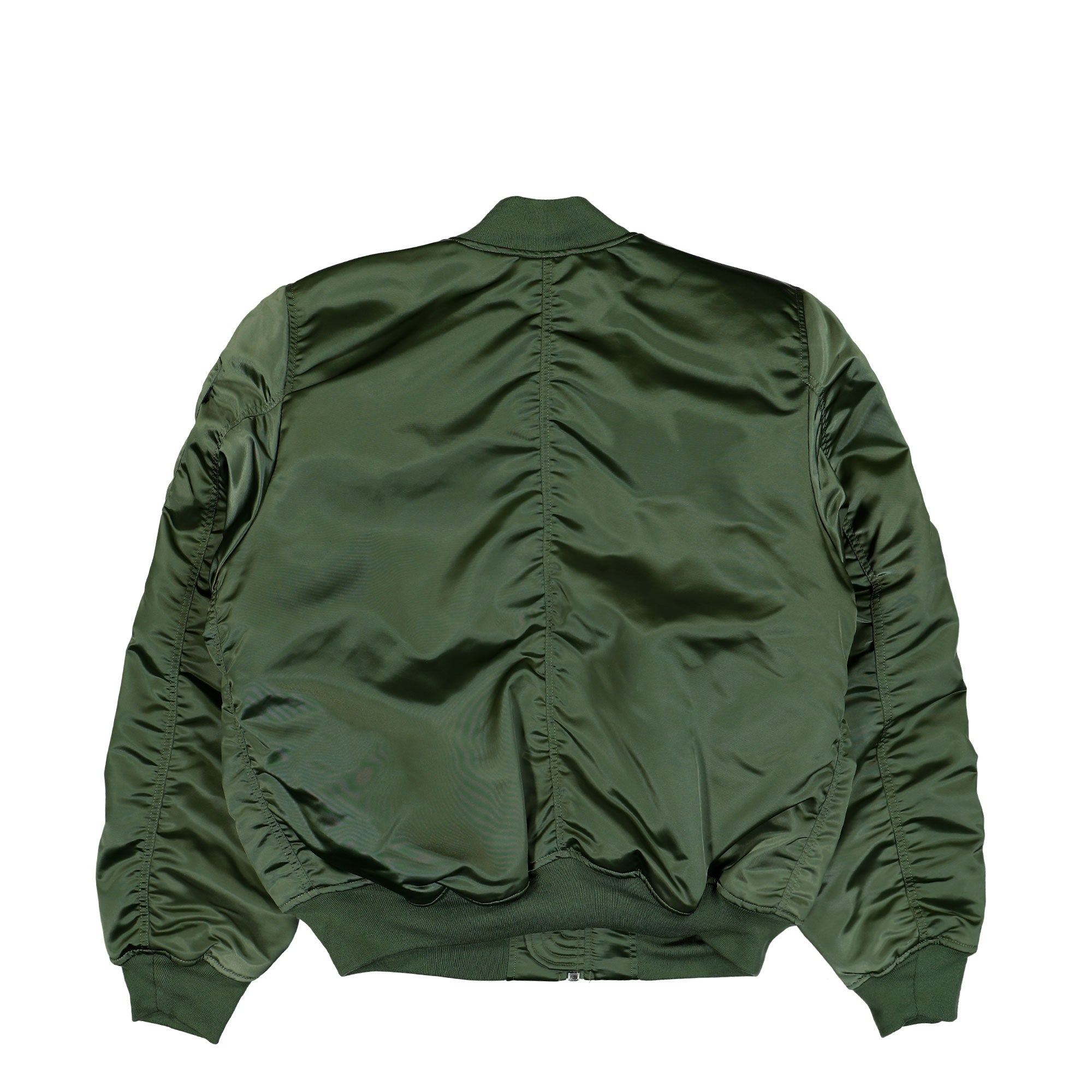Alpha Industries MA-1 UV Bomber Jacket Sage Green Bomber & Varsity Jackets 766027-01 Close-up | Overkill

