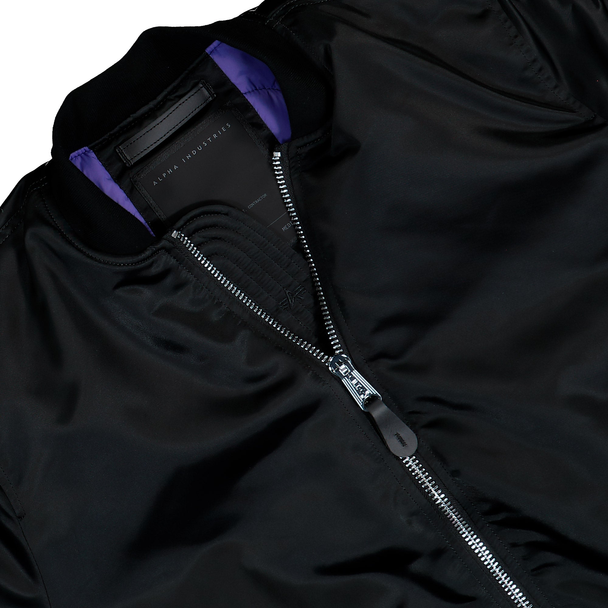 Alpha Industries MA-1 UV Bomber Jacket Black Bomber Jacket 766027-03 Detailfoto | Overkill
